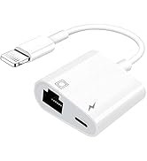 [Apple MFi Certified] Lightning to RJ45 Ethernet Adapter, 2 in 1 Ethernet LAN Network Adapter wit...