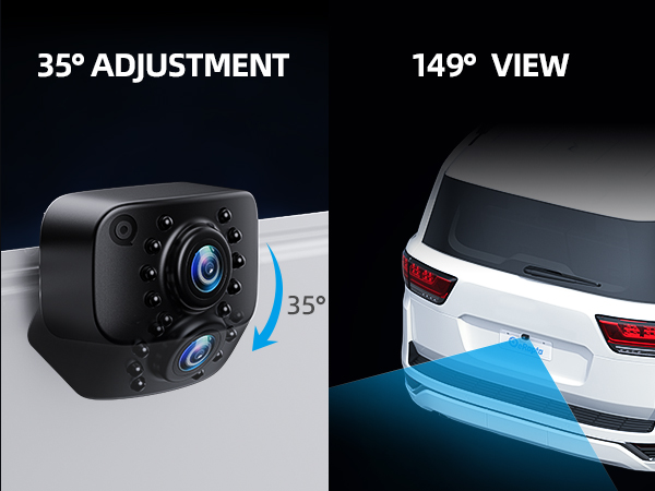 149° View / Adjustable angle