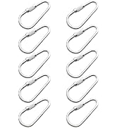 Kryoflare 10Pcs Stainless Steel Parrot Toy Hooks, Metal Bird Cage Hooks, Metal Parts DIY Bulk Birds