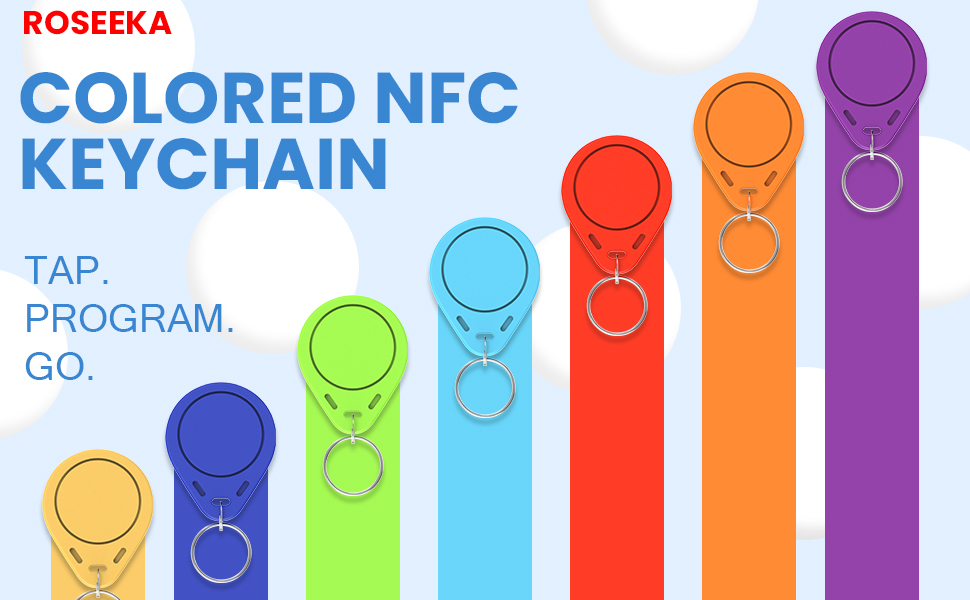 Colored NFC Keychain