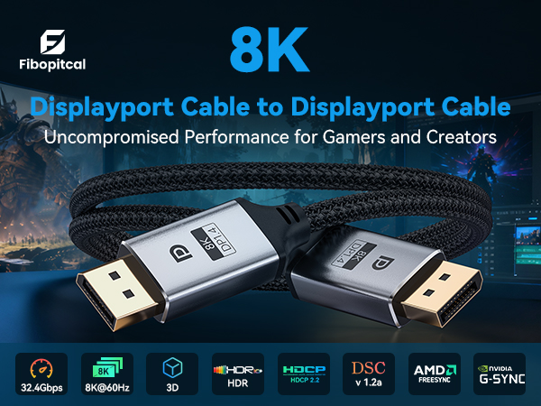 DisplayPort to DisplayPort Cable