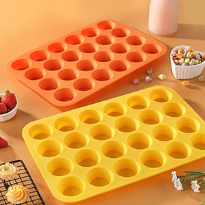 mini muffin silicone molds