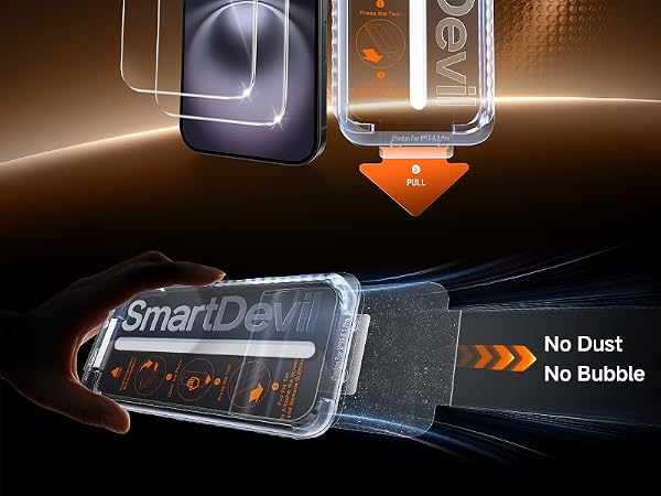 SMARTDEVIL HD Clear Screen Protector for iPhone 16/iPhone 16Plus/iPhone 15/iPhone 15 Plus