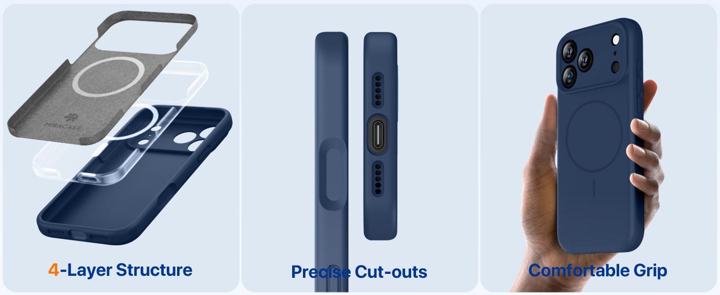 iPhone 17 Pro Max Case Silicone Magnetic