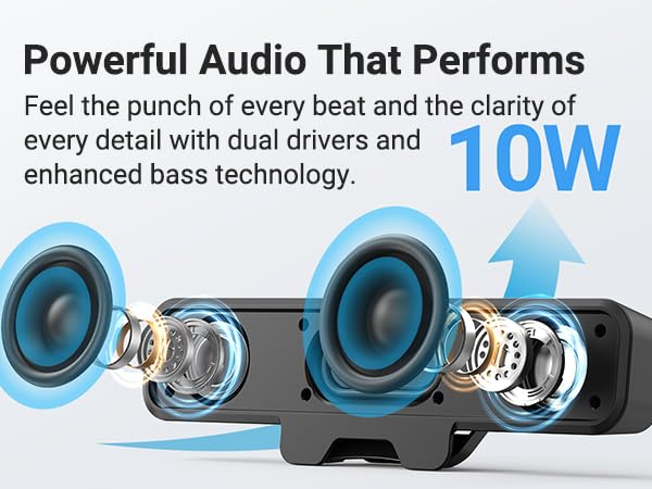 usb computer sound bar