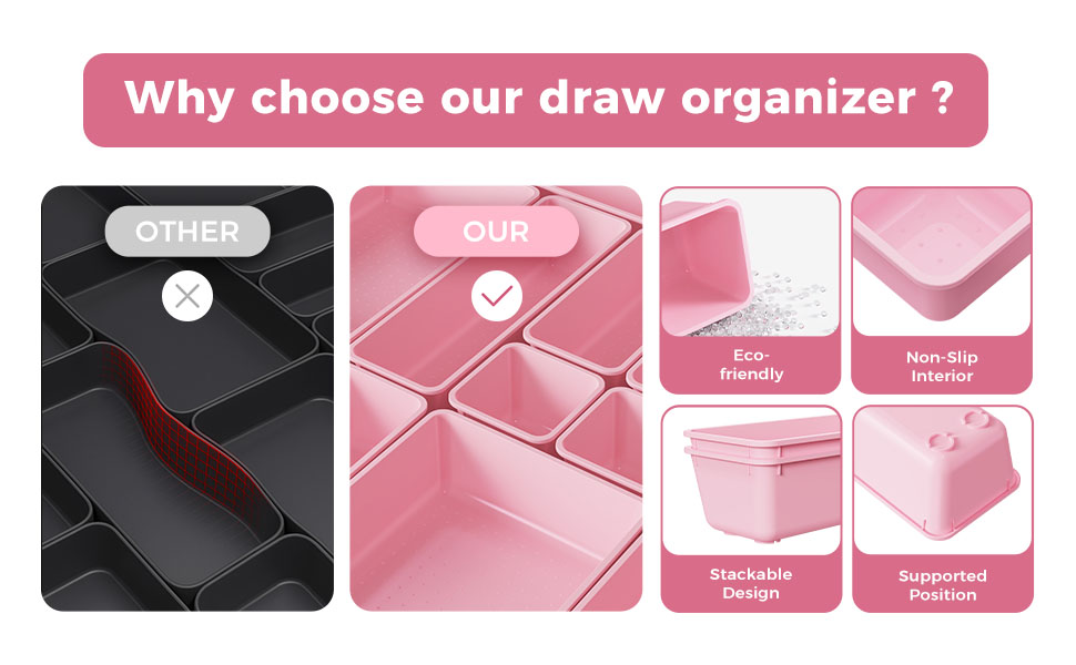 bathroom drawer organizer