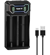 21700 26650 18650 Lithium Battery Charger, LED Intelligent Portable Battery Charger for Li-Ion Re...