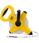 DOWELL Open Reel Tape Reel Measuring Fiberglass Tape Measure Fast Back 165ft/50m