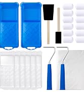 Mister Rui Paint Tray, 2 Inch Paint Tray with Liners, 22 Pack, Disposable Paint Roller Trays with...