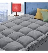 Queen Size Mattress Topper for Back Pain, Cooling Extra Thick Mattress Pad Cover with 8-21 inch D...