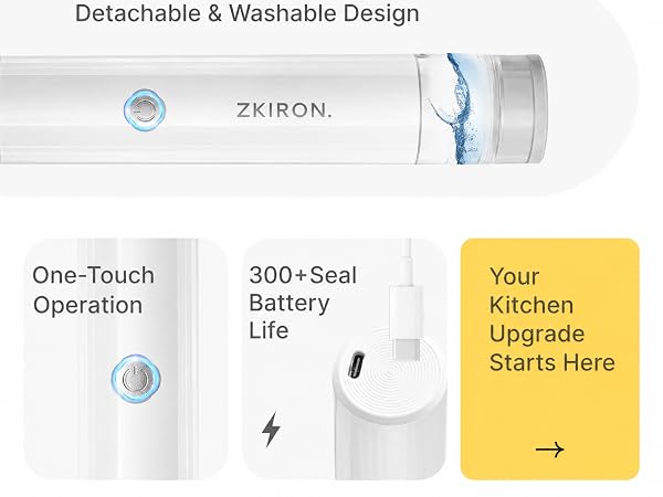 strong suction, easy operation, long battery life, detachable and washable design