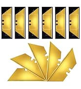 Vickay 60 Pack Utility Knife Blades, Box Cutter Blades, SK2 Razor Blades, Titanium Fully Coating,...