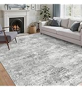 Cochyean 8x10 Area Rugs - Washable Rug for Living Room, Ultra-Thin Abstract Rug, Indoor Non-Slip ...