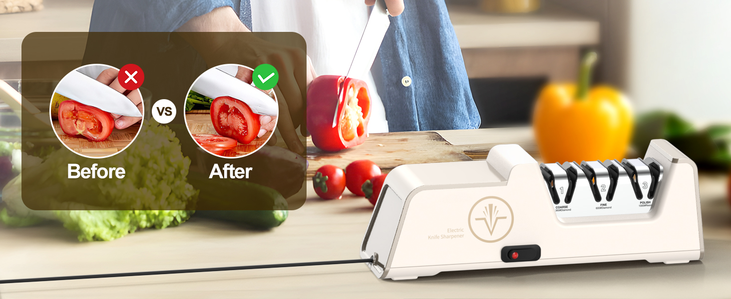 Electric knife sharpener