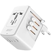 Acer Universal Travel Plug Adapter - International Power Adapter with 5 USB Ports (3 USB C) 5.8A,...