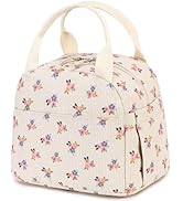 Bluboon Lunch Box for Women men Insulated Cute Corduroy Lunch bag, Reusable Cooler Bag for Work, ...