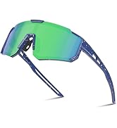 Laocalo Youth Sports Baseball Sunglasses Lightweight Kids Polarized Sunglasses Softball Cycling f...