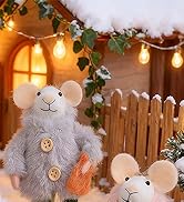 4 Pack Christmas Felt Mice