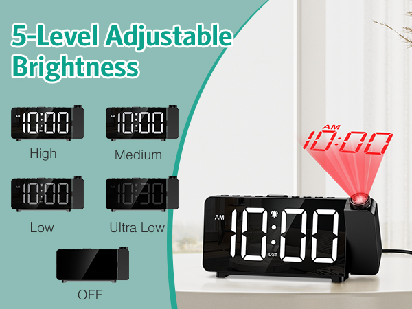 Projection Alarm Clock, Digital Alarm Clock