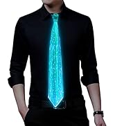 Light Up Neck Tie, LED Necktie Gifts for Men, Glow in the Dark Necktie All Color In One Gift Box ...