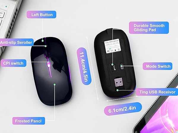 AZTZATZ Wireless Bluetooth Mouse