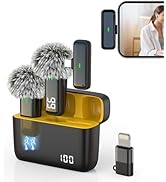 NPTCL Wireless Microphone for Android Lav Mic USB C Lavalier Microphone Type C Lapel Mic for iPho...