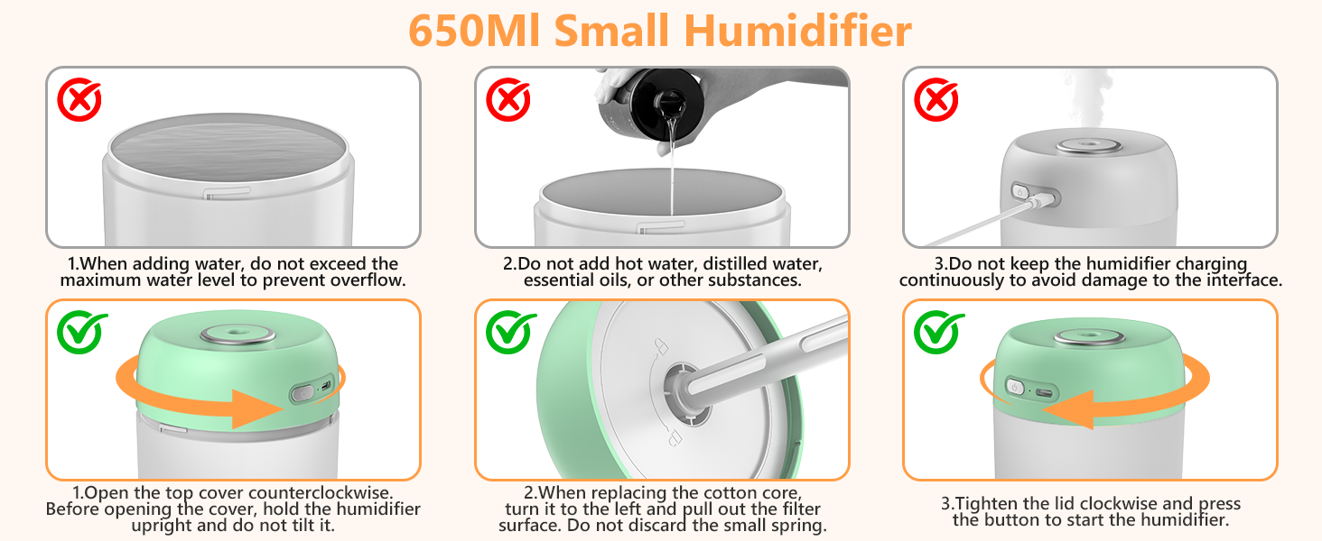 personal humidifier for desk