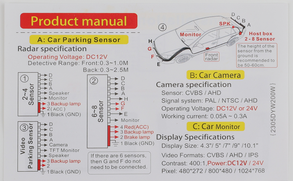 replacement car stereo back up rear view cameras cámara para carro traserarear view backup camera 