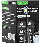 Professional Water Flosser &amp; Electric Toothbrush Combo, 600ML Home Use Oral Irrigator for 10 Adju...