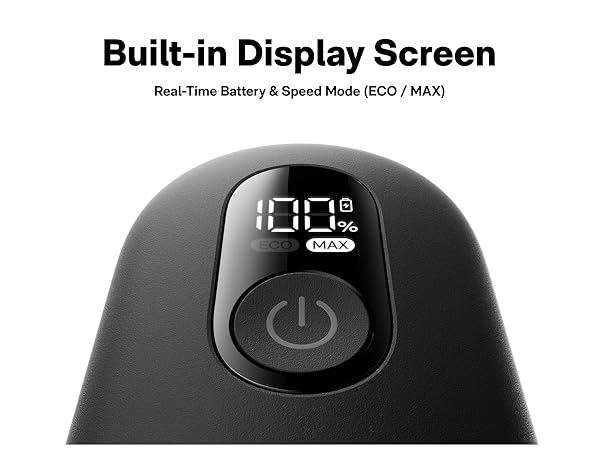 smart display screen, real time battery display