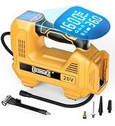DIYtoolifz 160PSI Cordless Tire Inflator Compatible with Dewalt 20V Air Compressor, Portable Air ...