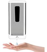 Automatic Hand Sanitizer Dispenser, Jewaytec 1000ML Wall Mounted Stainless Design Soap Dispenser ...