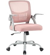 DUMOS Home Office Computer Chair - Ergonomic Mid Back Desk with Lumbar Support and Rocking Mode, ...