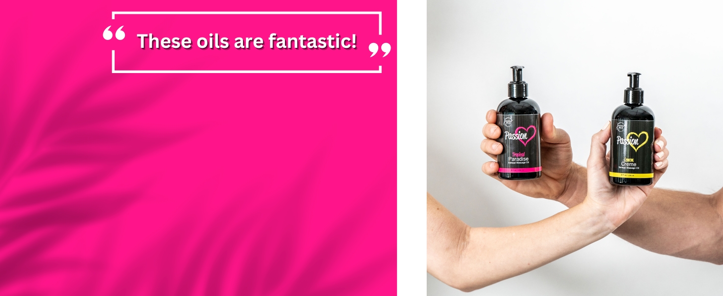 Passion Massage Oil is perfect for couples.