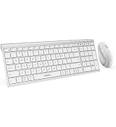 seenda Wireless Bluetooth Keyboard and Mouse Combo, COE401 Rechargeable Slim Keyboard Mouse, 3 Mu...