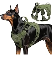VavoPaw Heavy Duty Tactical Dog Harness for Large Dogs, No Pull Adjustable Pet Harness Reflective...