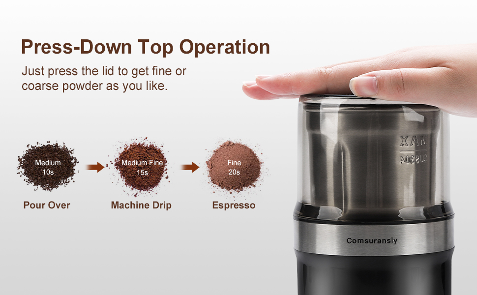 Press-Down Top Operation