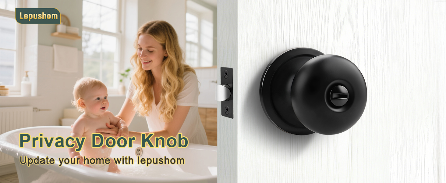 Black Door Knobs