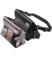 HEETA 2-Pack Waterproof Pouch with Waist Strap, Screen Touchable Dry Bag with Adjustable Belt for...