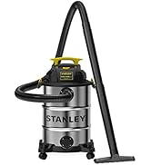 Stanley SL18117 Wet/Dry Vacuum, 8 Gallon, 4 Horsepower, 4.0 HP, Silver