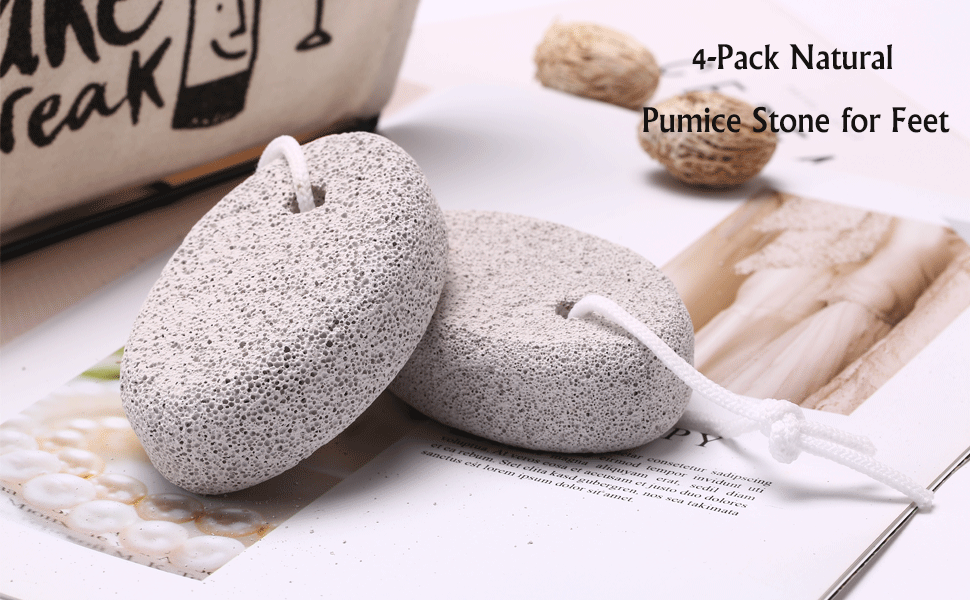 4-Pack Natural Pumice Stone