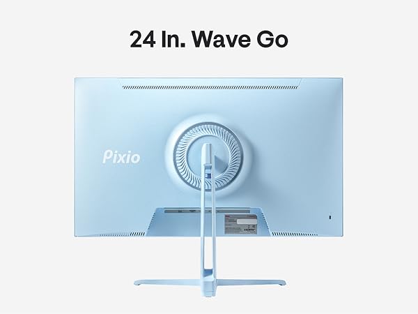 Pixio PX246 Wave Blue 24 inch 120Hz Refresh Rate FHD 1080p Resolution IPS Panel 4ms GTG Response Tim...