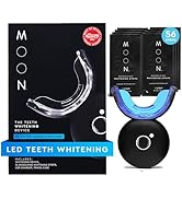 MOON Teeth Whitening Kit with LED Light, Wireless, 5 Minute Treatment, Gentle on Sensitive Teeth,...
