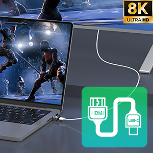 8K@60Hz Video Output adapter