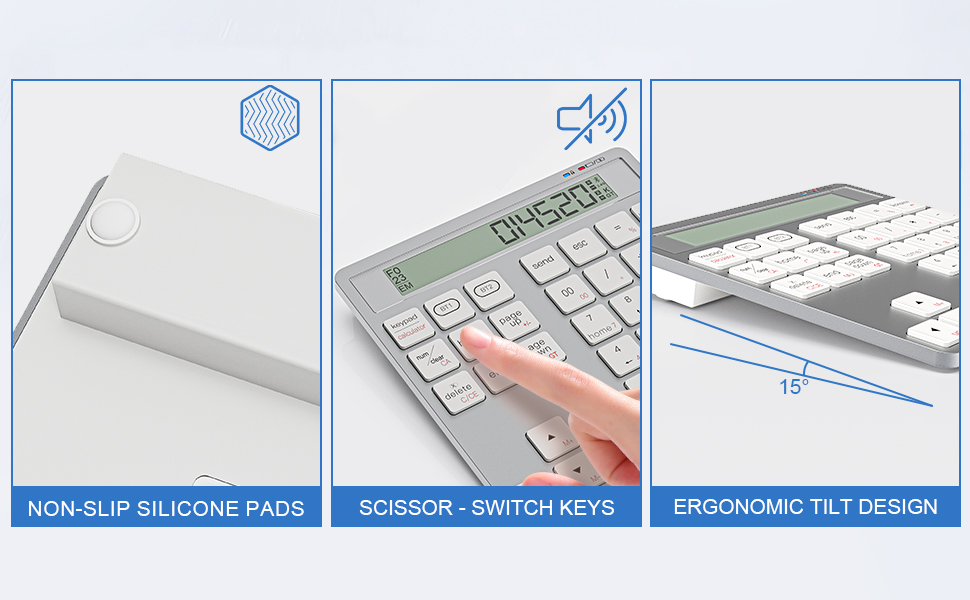 number pad with display