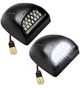 LESAUCE Full LED License Plate Light Tag Lamp Assembly Replacement for Chevy Silverado 1500 2500 ...