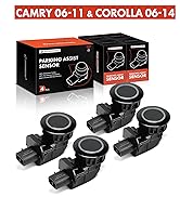 A-Premium 4-PC Front &amp; Rear Reverse Backup Parking Assist Sensor Compatible with Select Toyota Mo...