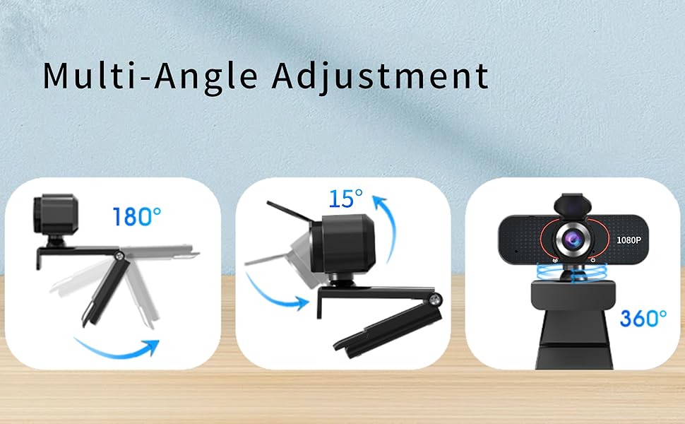 WEISHIN webcam Multi-angle adjustment