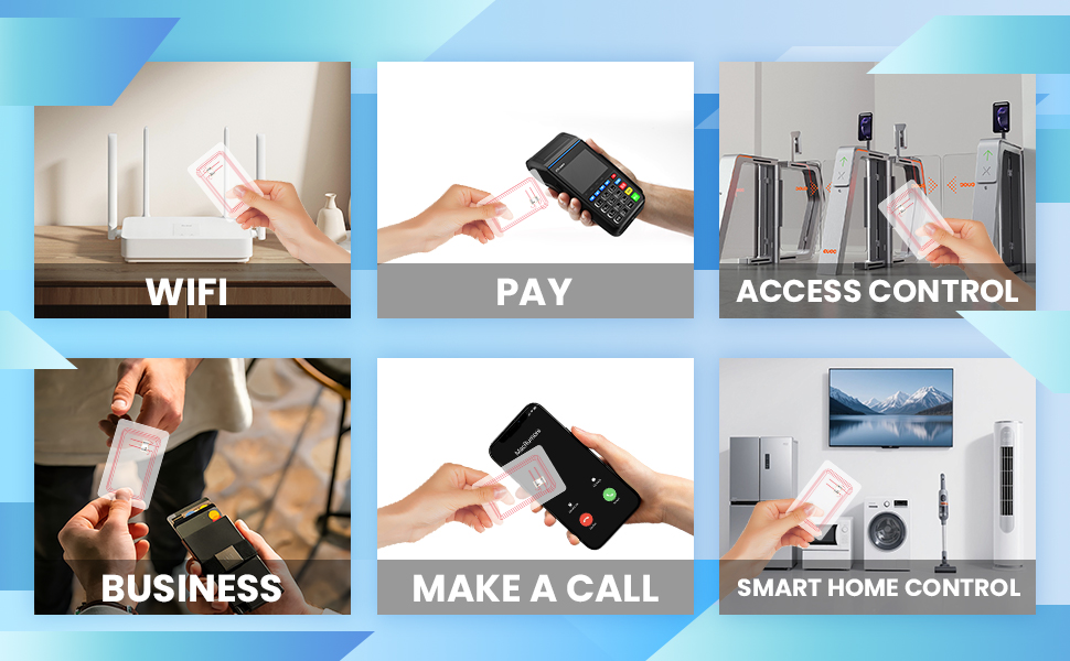 NFC Tags Clear NFC Cards NFC 215 Cards Rewritable Ntag 215 NFC Tags Transparent NFC