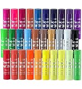 Tempera Paint Sticks, 30 Colors Solid Tempera Paint for Kids, Super Quick Drying, Works Great on ...